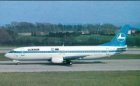 LUXAIR BOEING 737-400 LX-LGF POSTCARD