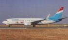 LUXAIR BOEING 737-800 Disney LX-LGU POSTCARD