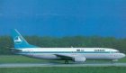 LUXAIR BOEING 737-400 LX-LGG POSTCARD