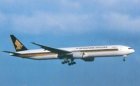 SINGAPORE AIRLINES BOEING 777-300 9V-SYE POSTCARD