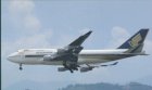 SINGAPORE AIRLINES BOEING 747-400 9V-SMU POSTCARD