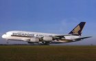 SINGAPORE AIRLINES A380 9V-SKJ POSTCARD