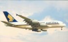 SINGAPORE AIRLINES AIRBUS A380 9V-SKB POSTCARD