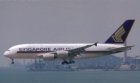 SINGAPORE AIRLINES AIRBUS A380 9V-SKB - POSTCARD