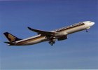 Singapore Airlines Airbus A330-300 F-WWKZ postcard