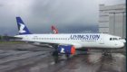 LIVINGSTON ITALY AIRBUS A320 EI-EUB POSTCARD