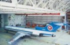 AIRLINE ISSUE POSTCARD - ANA ALL NIPPON 727 hangar