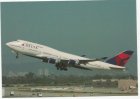 DELTA AIRLINES BOEING 747-400 N675NW POSTCARD