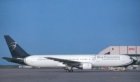 BLUE PANORAMA ITALY BOEING 767-300 EI-CXO @ DUSSELDORF POSTCARD