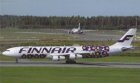 FINNAIR AIRBUS A340-300 OH-LQD POSTCARD