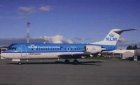 KLM Cityhopper Fokker 70 powered by biofuel PH-KZI postcard