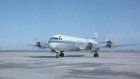 KLM LOCKHEED L-188 ELECTRA @ ROTTERDAM postcard