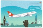 Airline issue postcard - Turkish Airlines Airbus A330-200