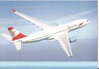AIRLINE ISSUE POSTCARD - AUSTRIAN AIRLINES A330 AIRLINE ISSUE POSTCARD - AUSTRIAN AIRLINES AIRBUS A330