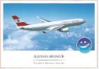 AIRLINE ISSUE POSTCARD - AUSTRIAN AIRLINES A330-2 AIRLINE ISSUE POSTCARD - AUSTRIAN AIRLINES AIRBUS A330
