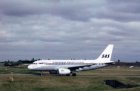 SAS AIRBUS A319 retro OY-KBO @ BIRMINGHAM POSTCARD