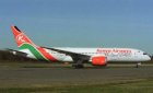 KENYA AIRWAYS BOEING 787 dreamliner 5Y-KZA POSTCARD