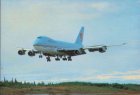 KOREAN AIR BOEING 747 POSTCARD