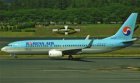 Korean Air Boeing 737-800 HL8243 postcard