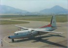 KOREAN AIR LINES FOKKER F-27 HL5202 POSTCARD