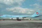 Korean Air Boeing 747-200 jumbojet postcard