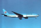 KOREAN AIR BOEING 777 HL7531 POSTCARD