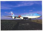 KOREAN AIR BOEING 747-400 world cup 2002 HL7465 POSTCARD