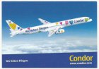 Airline issue postcard - Condor Boeing 757-300 Wir lieben Fliegen