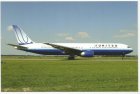 UNITED AIRLINES BOEING 767-300 N655UA POSTCARD @ Amsterdam Schiphol