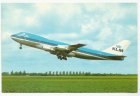 KLM Boeing 747 N1309E postcard