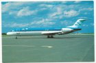 KLM FOKKER 100 PH-KLC @ Prague 1994 postcard