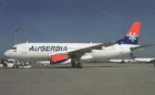 Air Serbia Airbus A320 YU-APG @ Munich postcard