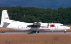 Air Kosova Fokker 50 OY-EBD @ Geneva postcard