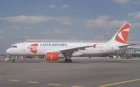 CSA Czech Airlines Airbus A320 OK-GEA postcard