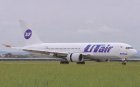 UT Air Russia Boeing 767-200 VP-BAB postcard