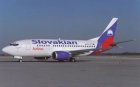 Slovakian Airlines Boeing 737-500 OM-BTS postcard