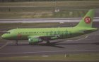 S7 Airlines Russia Airbus A319 VP-BHV postcard