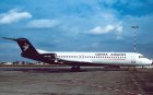 Slovak Airlines Fokker 100 OM-AAC postcard