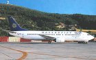 Macedonian Airlines Boeing 737-400 SX-BMB postcard