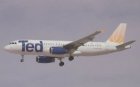 TED United Airlines Airbus A320-200 N481UA postcard