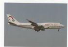 RAM Royal Air Maroc Boeing 747-400 CN-RGA postcard