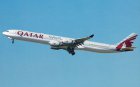 Qatar Airways Airbus A340-600 F-WWCP postcard