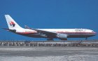 Malaysia Airlines Airbus A330-200 9M-MKT postcard