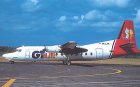 GT Air Indonesia Fokker F-27 PK-LTP postcard