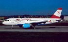 Austrian Airlines Airbus A319 OE-LDB postcard