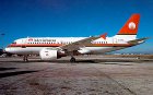 Meridiana Airbus A319 EI-DFA postcard