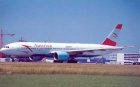 Austrian Airlines Boeing 777-200 OE-LPA postcard