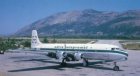 Adria Airways Aviopromet Slovenia DC-6 YU-AFE postcard