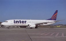 Inter Airlines Boeing 737-800 TC-IEA postcard