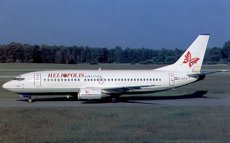 Heliopolis Airlines Boeing 737-300 SU-ZCD postcard